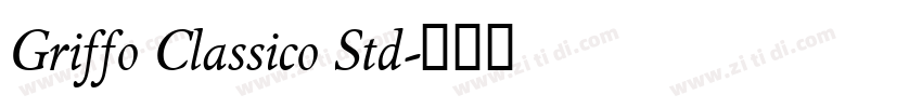 Griffo Classico Std字体转换